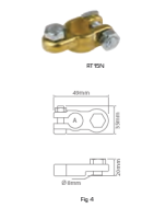 Ionnic RT16P Positive Bolt, 18mm Battery Terminal