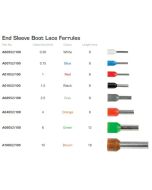 IONNIC A04052/100 END SLEEVE Boot Lace Ferrules ORANGE 4mm2