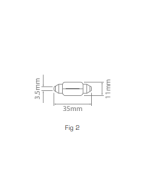Ionnic 6461/10 Globe Halogen Festoon 12V 10W SV8.5 (35mm)