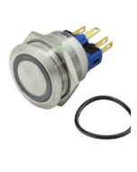 Ionnic L19-RR Vandal Resistant Switch 12-24V N/O & N/C - Red