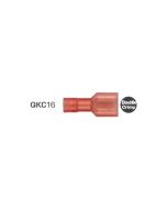 Quikcrimp 0.5 - 1.5mm2 Fully Insulated Qc Female Terminal Red Nylon Pack of 100